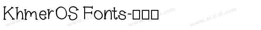 KhmerOS Fonts字体转换
